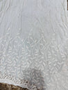 Cut Piece SALE- Premium Designer HAKUBA CHIKANKARI FABRICS IN SALE - Cut SIZE (0.80) METER