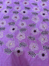Cut Piece SALE- Premium Designer HAKUBA CHIKANKARI FABRICS IN SALE - Cut SIZE (0.75) METER