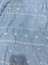 Cut Piece SALE- Premium Designer HAKUBA CHIKANKARI FABRICS IN SALE - Cut SIZE (0.60) METER