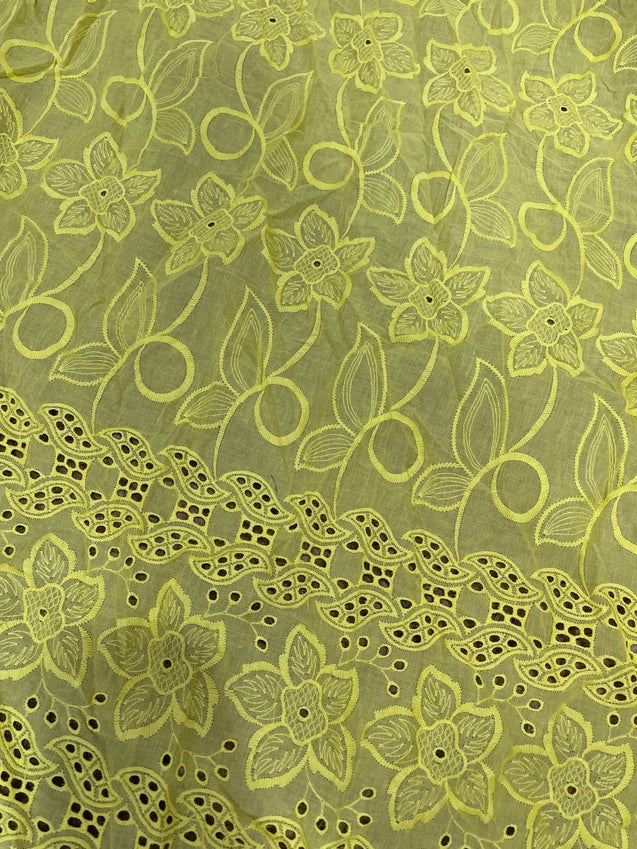 Cut Piece SALE- Premium Designer HAKUBA CHIKANKARI FABRICS IN SALE - Cut SIZE (2) METER