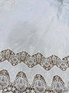 Cut Piece SALE- Premium Designer HAKUBA CHIKANKARI FABRICS IN SALE - Cut SIZE (1.50) METER
