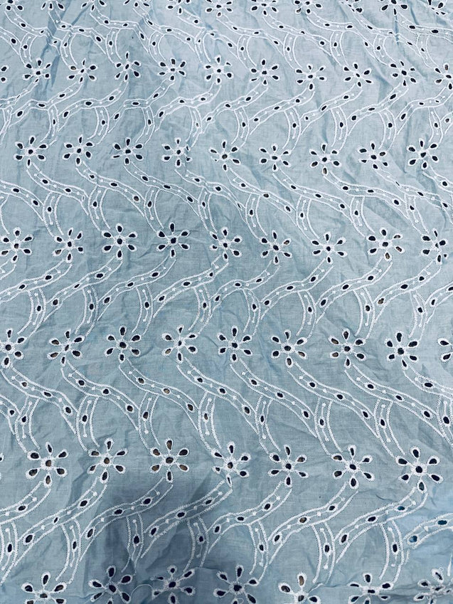 Cut Piece SALE- Premium Designer HAKUBA CHIKANKARI FABRICS IN SALE - Cut SIZE (1) METER
