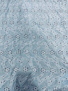 Cut Piece SALE- Premium Designer HAKUBA CHIKANKARI FABRICS IN SALE - Cut SIZE (1) METER