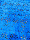 Cut Piece SALE- Premium Designer HAKUBA CHIKANKARI FABRICS IN SALE - Cut SIZE (1.30) METER