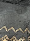 Cut Piece SALE- Premium Designer HAKUBA CHIKANKARI FABRICS IN SALE - Cut SIZE (4) METER