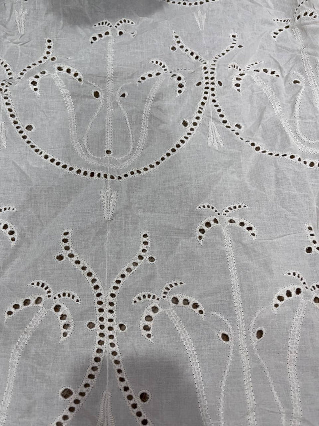 Cut Piece SALE- Premium Designer HAKUBA CHIKANKARI FABRICS IN SALE - Cut SIZE (1.30) METER