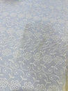 Cut Piece SALE- Premium Designer HAKUBA CHIKANKARI FABRICS IN SALE - Cut SIZE (2) METER