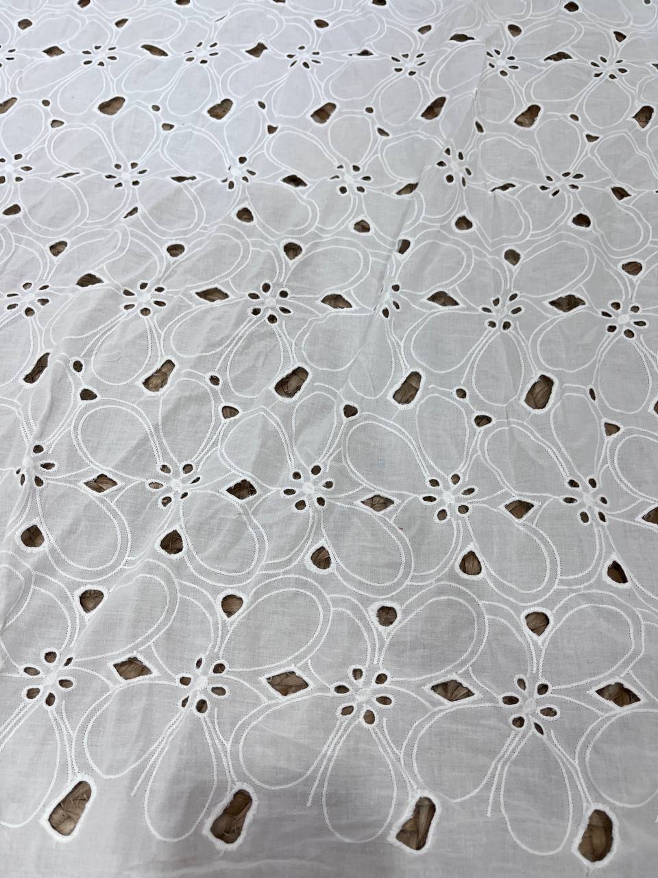Cut Piece SALE- Premium Designer HAKUBA CHIKANKARI FABRICS IN SALE - Cut SIZE (1) METER