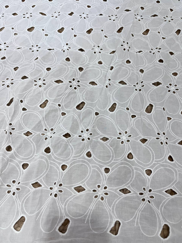 Cut Piece SALE- Premium Designer HAKUBA CHIKANKARI FABRICS IN SALE - Cut SIZE (1) METER