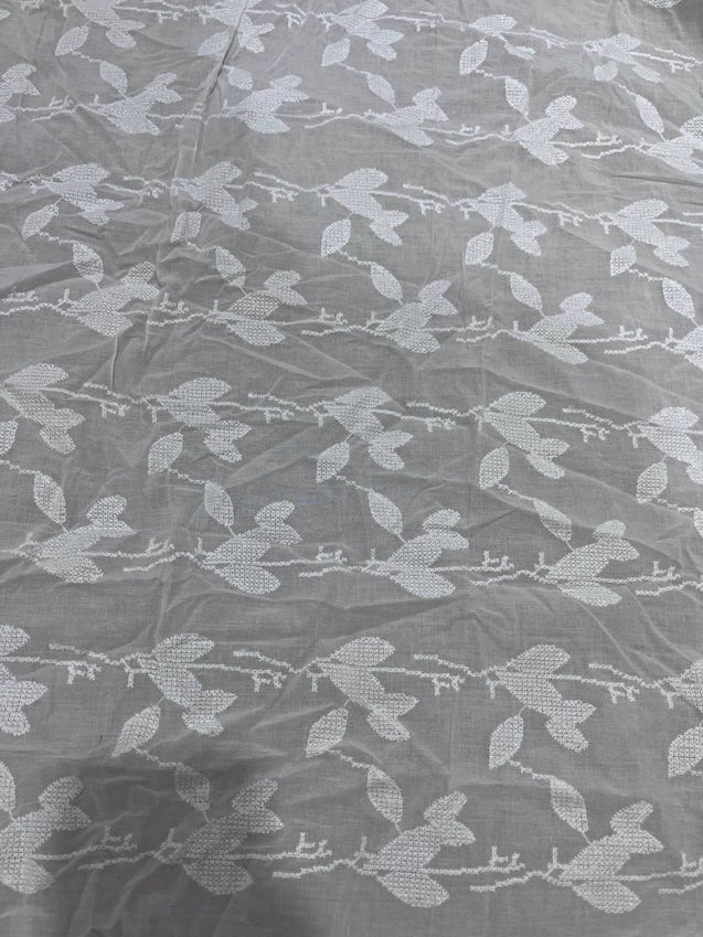 Cut Piece SALE- Premium Designer HAKUBA CHIKANKARI FABRICS IN SALE - Cut SIZE (2.70) METER