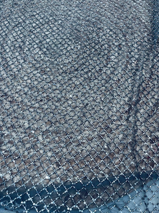 Cut Piece SALE- Premium Designer HAKUBA CHIKANKARI FABRICS IN SALE - Cut SIZE (1) METER