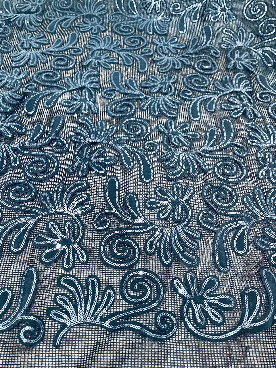 Cut Piece SALE- Premium Designer HAKUBA CHIKANKARI FABRICS IN SALE - Cut SIZE (2.70) METER