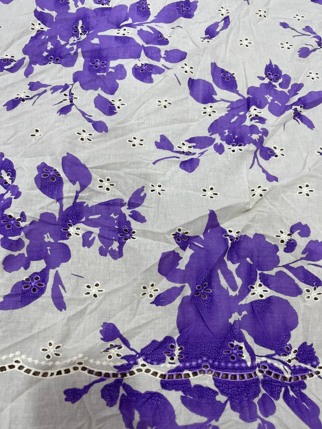 Cut Piece SALE- Premium Designer HAKUBA CHIKANKARI FABRICS IN SALE - Cut SIZE (1) METER