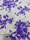 Cut Piece SALE- Premium Designer HAKUBA CHIKANKARI FABRICS IN SALE - Cut SIZE (1) METER