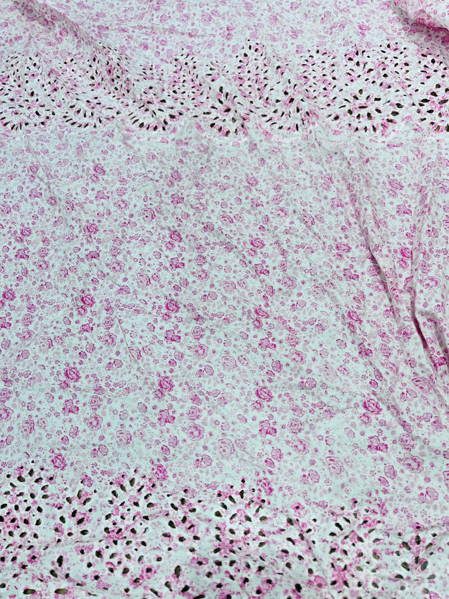 Cut Piece SALE- Premium Designer HAKUBA CHIKANKARI FABRICS IN SALE - Cut SIZE (1.50) METER