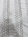 Cut Piece SALE- Premium Designer HAKUBA CHIKANKARI FABRICS IN SALE - Cut SIZE (1) METER