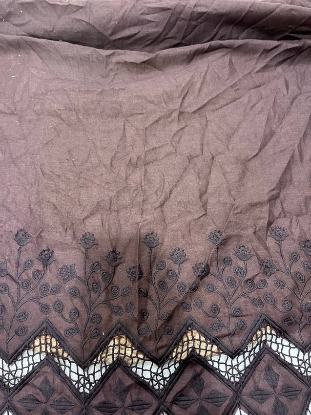 Cut Piece SALE- Premium Designer HAKUBA CHIKANKARI FABRICS IN SALE - Cut SIZE (2) METER