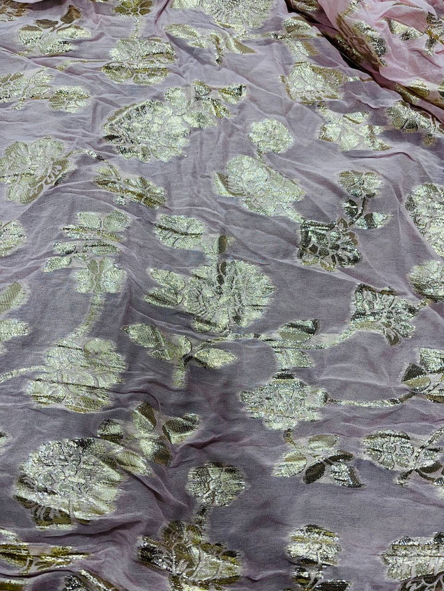 Cut Piece SALE- Premium Designer HAKUBA CHIKANKARI FABRICS IN SALE - Cut SIZE (4) METER
