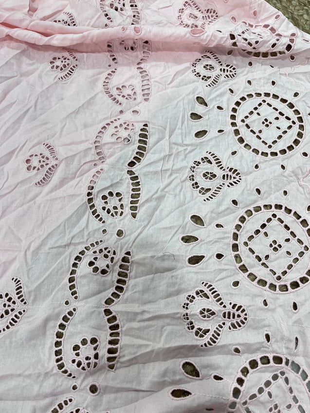 Cut Piece SALE- Premium Designer HAKUBA CHIKANKARI FABRICS IN SALE - Cut SIZE (4) METER