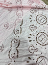 Cut Piece SALE- Premium Designer HAKUBA CHIKANKARI FABRICS IN SALE - Cut SIZE (4) METER