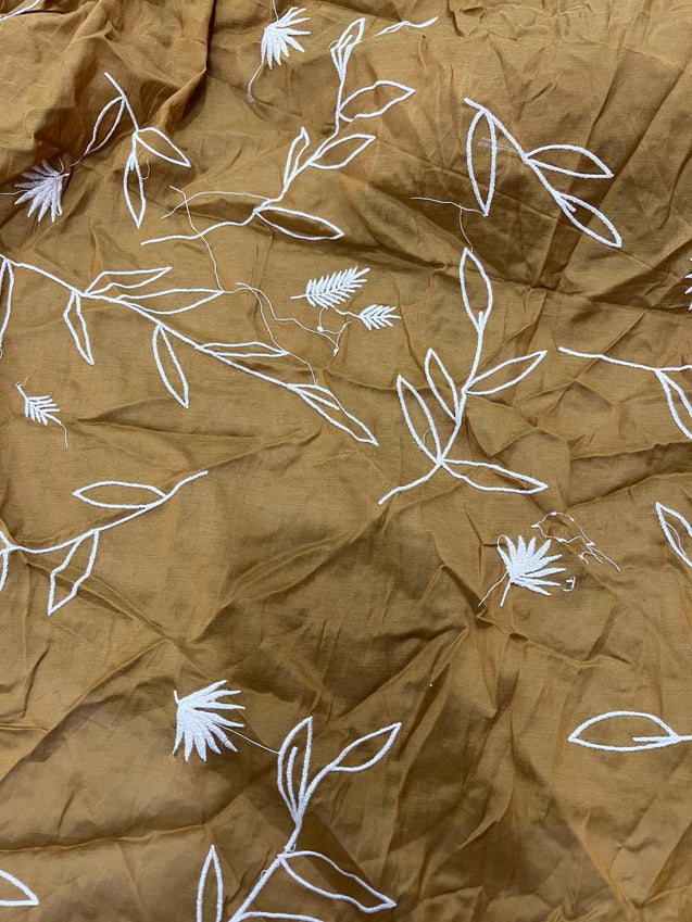 Cut Piece SALE- Premium Designer HAKUBA CHIKANKARI FABRICS IN SALE - Cut SIZE (4.60) METER
