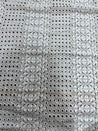 Cut Piece SALE- Premium Designer HAKUBA CHIKANKARI FABRICS IN SALE - Cut SIZE (0.50) METER