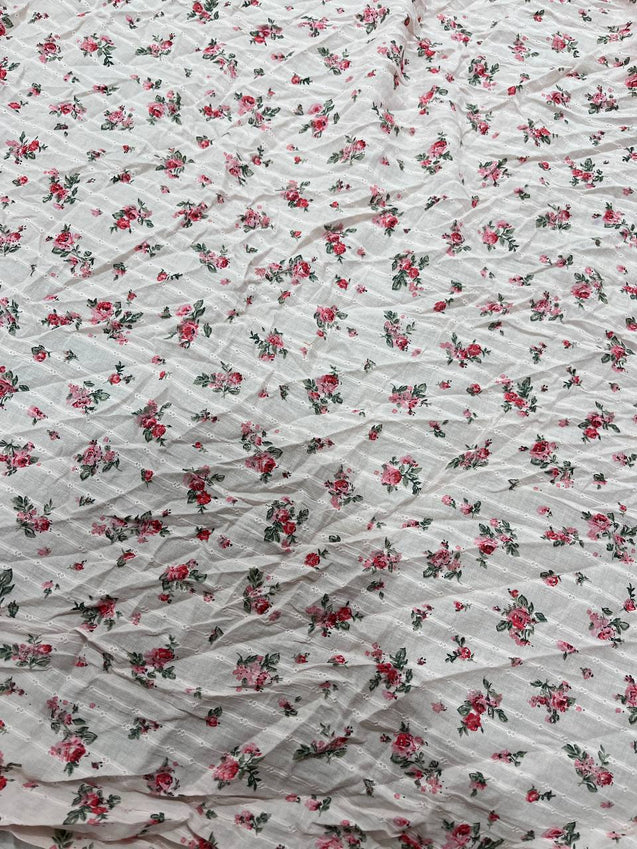 Cut Piece SALE- Premium Designer HAKUBA CHIKANKARI FABRICS IN SALE - Cut SIZE (2) METER