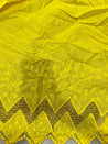 Cut Piece SALE- Premium Designer HAKUBA CHIKANKARI FABRICS IN SALE - Cut SIZE (2) METER