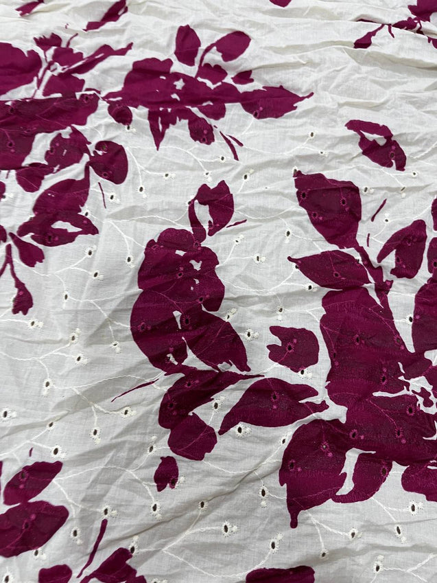 Cut Piece SALE- Premium Designer HAKUBA CHIKANKARI FABRICS IN SALE - Cut SIZE (0.50) METER