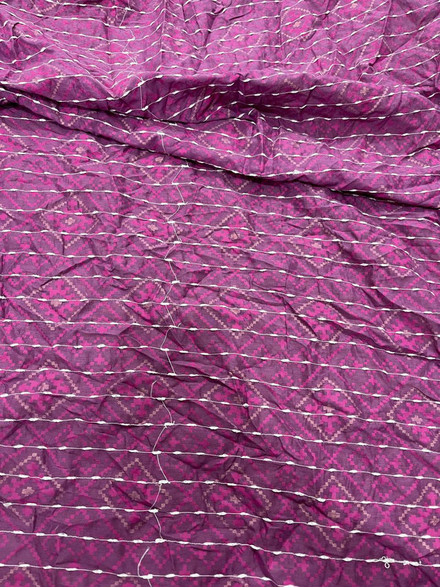Cut Piece SALE- Premium Designer HAKUBA CHIKANKARI FABRICS IN SALE - Cut SIZE (4.25) METER