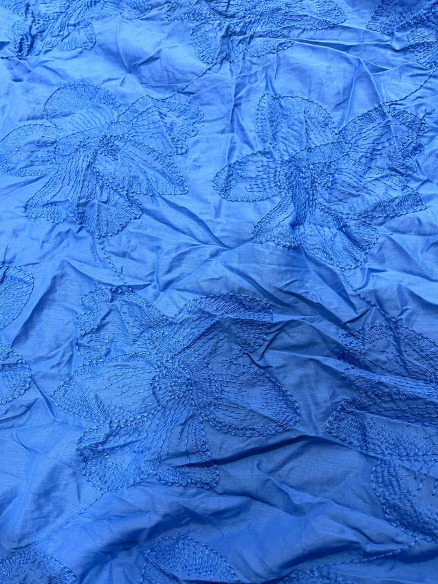 Cut Piece SALE- Premium Designer HAKUBA CHIKANKARI FABRICS IN SALE - Cut SIZE (2.50) METER