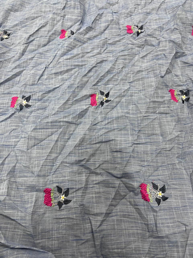 Cut Piece SALE- Premium Designer HAKUBA CHIKANKARI FABRICS IN SALE - Cut SIZE (1.50) METER
