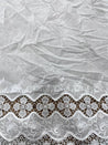 Cut Piece SALE- Premium Designer HAKUBA CHIKANKARI FABRICS IN SALE - Cut SIZE (2.50) METER