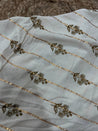 Cut Piece SALE- Premium Designer HAKUBA CHIKANKARI FABRICS IN SALE - Cut SIZE (1.25) METER