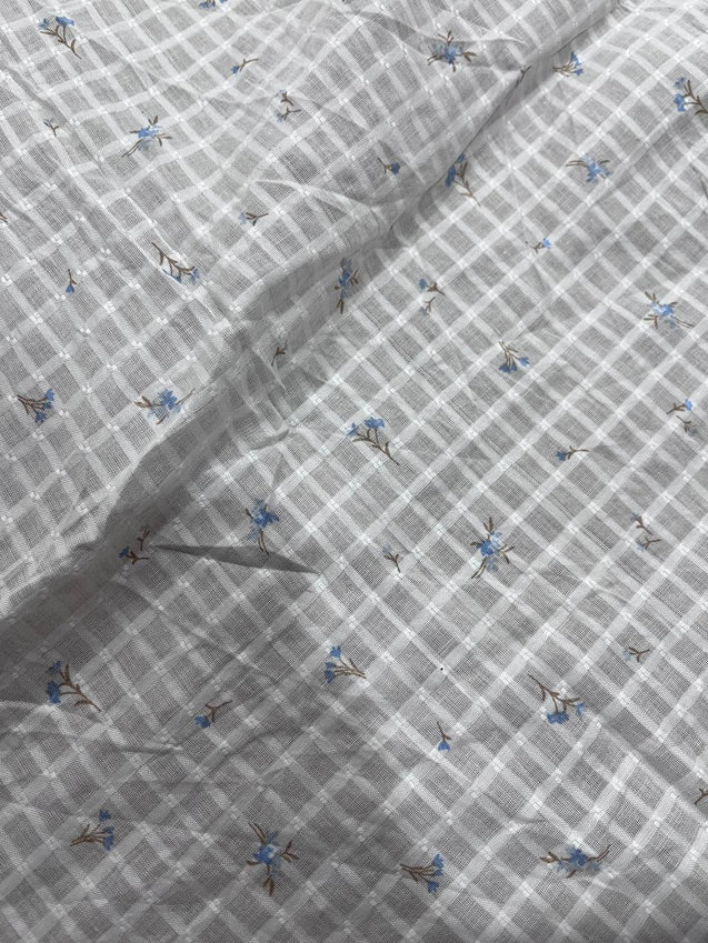 Cut Piece SALE- Premium Designer HAKUBA CHIKANKARI FABRICS IN SALE - Cut SIZE (1.25) METER