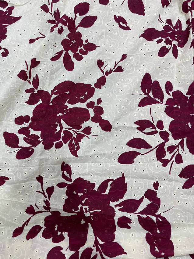 Cut Piece SALE- Premium Designer HAKUBA CHIKANKARI FABRICS IN SALE - Cut SIZE (1.50) METER