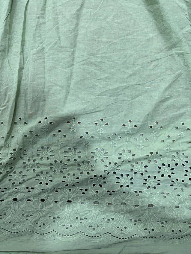 Cut Piece SALE- Premium Designer HAKUBA CHIKANKARI FABRICS IN SALE - Cut SIZE (4.80) METER