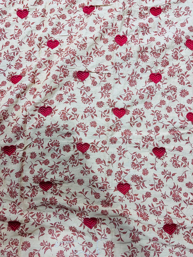 Cut Piece SALE- Premium Designer HAKUBA CHIKANKARI FABRICS IN SALE - Cut SIZE (2.50) METER