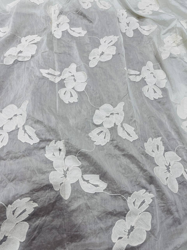 Cut Piece SALE- Premium Designer HAKUBA CHIKANKARI FABRICS IN SALE - Cut SIZE (2) METER
