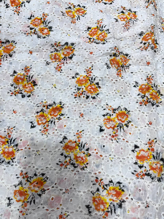 Cut Piece SALE- Premium Designer HAKUBA CHIKANKARI FABRICS IN SALE - Cut SIZE (3) METER