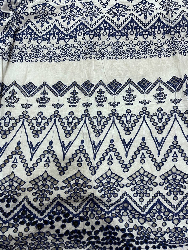 Cut Piece SALE- Premium Designer HAKUBA CHIKANKARI FABRICS IN SALE - Cut SIZE (1.70) METER