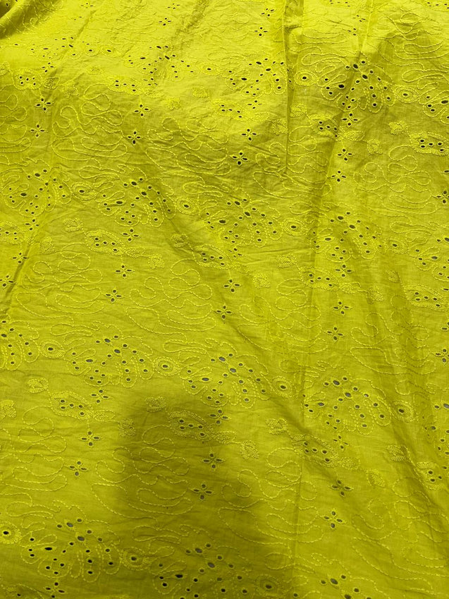 Cut Piece SALE- Premium Designer HAKUBA CHIKANKARI FABRICS IN SALE - Cut SIZE (2) METER