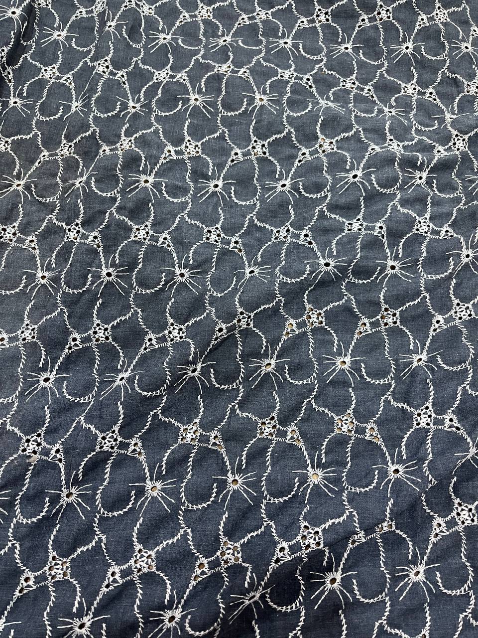 Cut Piece SALE- Premium Designer HAKUBA CHIKANKARI FABRICS IN SALE - Cut SIZE (3) METER