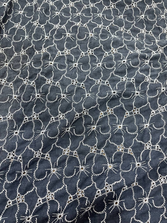 Cut Piece SALE- Premium Designer HAKUBA CHIKANKARI FABRICS IN SALE - Cut SIZE (3) METER