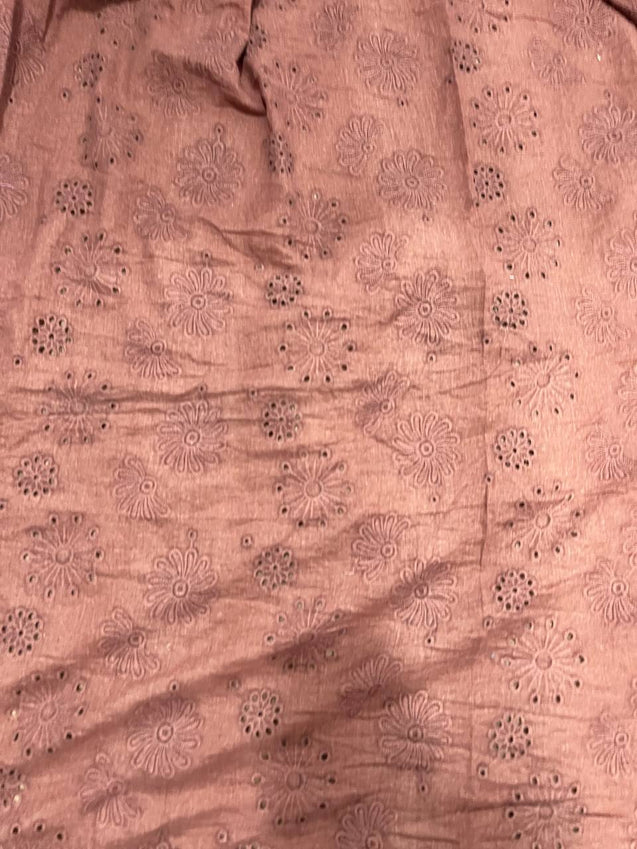 Cut Piece SALE- Premium Designer HAKUBA CHIKANKARI FABRICS IN SALE - Cut SIZE (0.90) METER