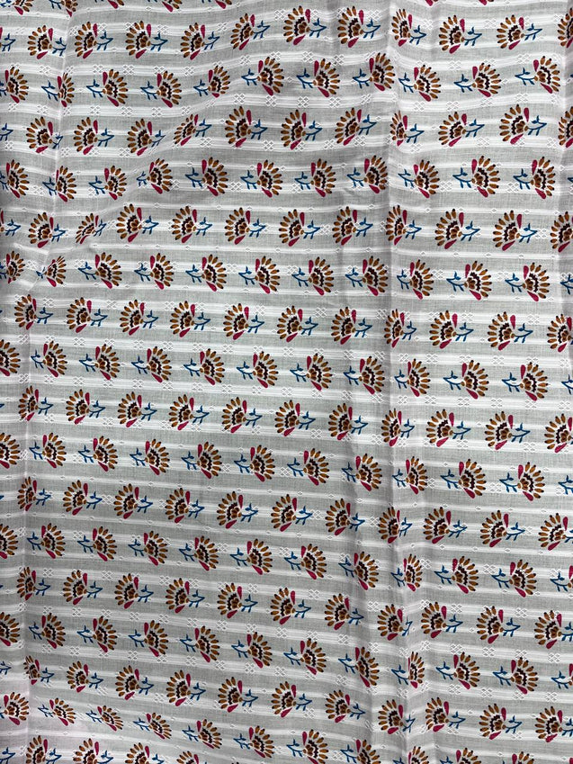 Cut Piece SALE- Premium Designer HAKUBA CHIKANKARI FABRICS IN SALE - Cut SIZE (3.65) METER