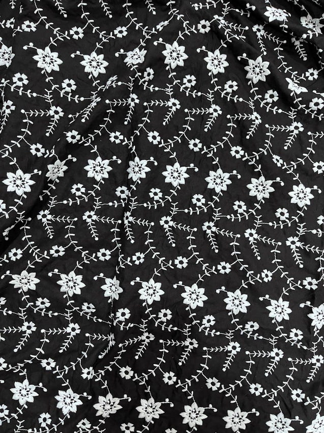 Cut Piece SALE- Premium Designer HAKUBA CHIKANKARI FABRICS IN SALE - Cut SIZE (3) METER