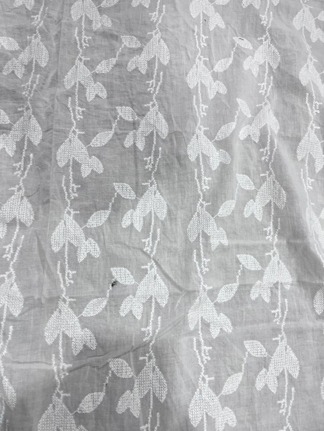 Cut Piece SALE- Premium Designer HAKUBA CHIKANKARI FABRICS IN SALE - Cut SIZE (1) METER