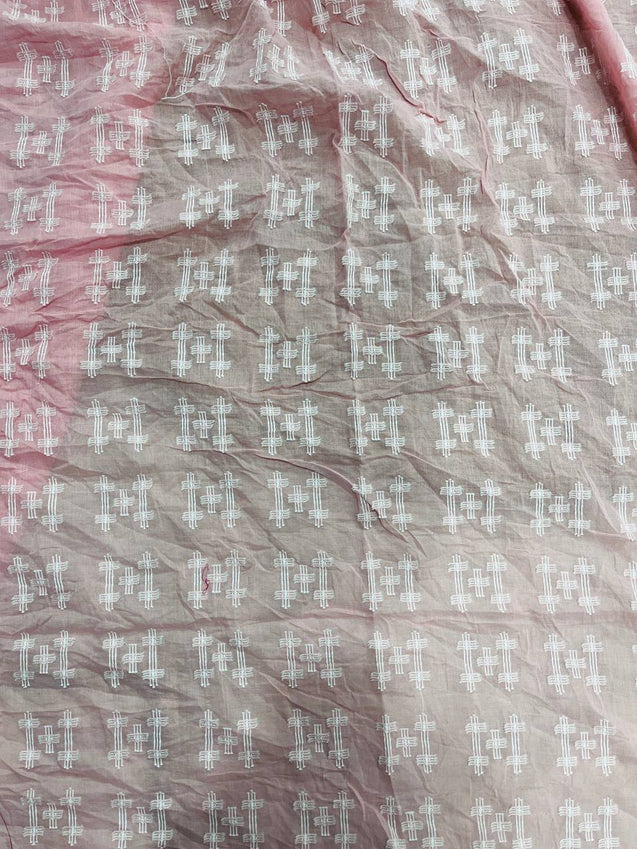 Cut Piece SALE- Premium Designer HAKUBA CHIKANKARI FABRICS IN SALE - Cut SIZE (1) METER