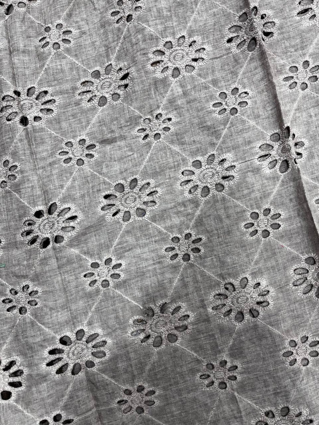 Cut Piece SALE- Premium Designer HAKUBA CHIKANKARI FABRICS IN SALE - Cut SIZE (1.50) METER